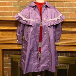 EUC sz 6 Rothschild purple raincoat